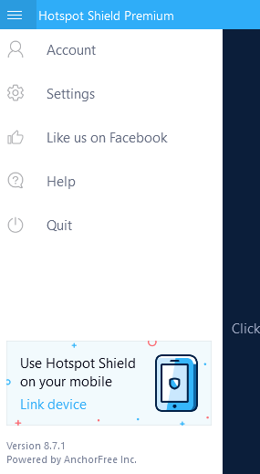 hotspot shield advanced settings