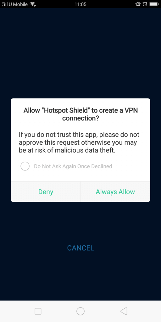 hotspot shield android