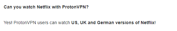 protonvpn netflix