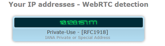 vpnunlimited webrtc leak test